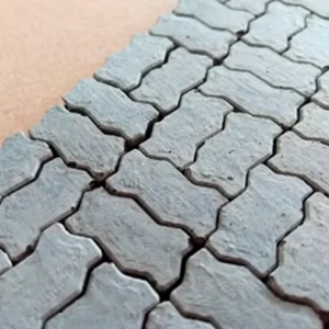 Oitenta pisos intertravados dezesseis faces