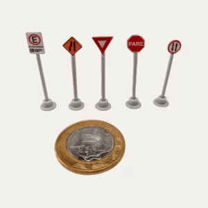 Placas de trânsito em miniatura (Pack 03)