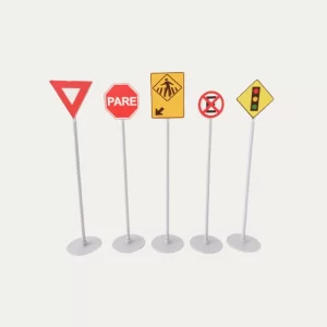 Placas de trânsito em miniatura (Pack 04)